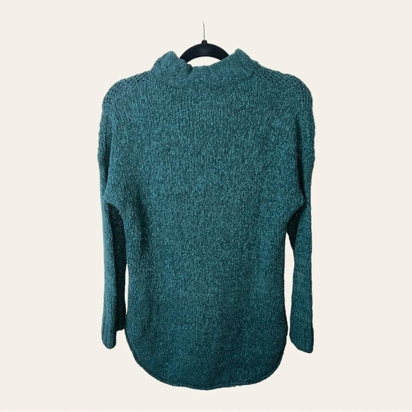 0205W. EDDIE BAUER KNITTED LONG SLEEVE SWEATER MOCK NECKLINE SIZE SMALL - Picture 6 of 11